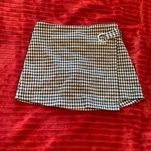 Justice checkered skirt